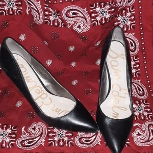 Womens 3" black Sam Edelman heels